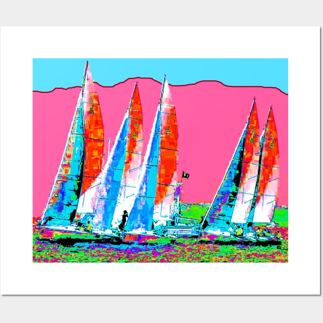 Sailboats Wall Art by CarloVaro